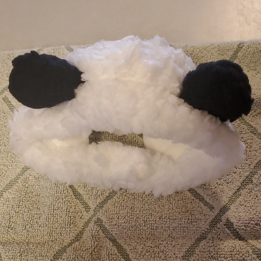 Fluffy Panda Hat For Pets